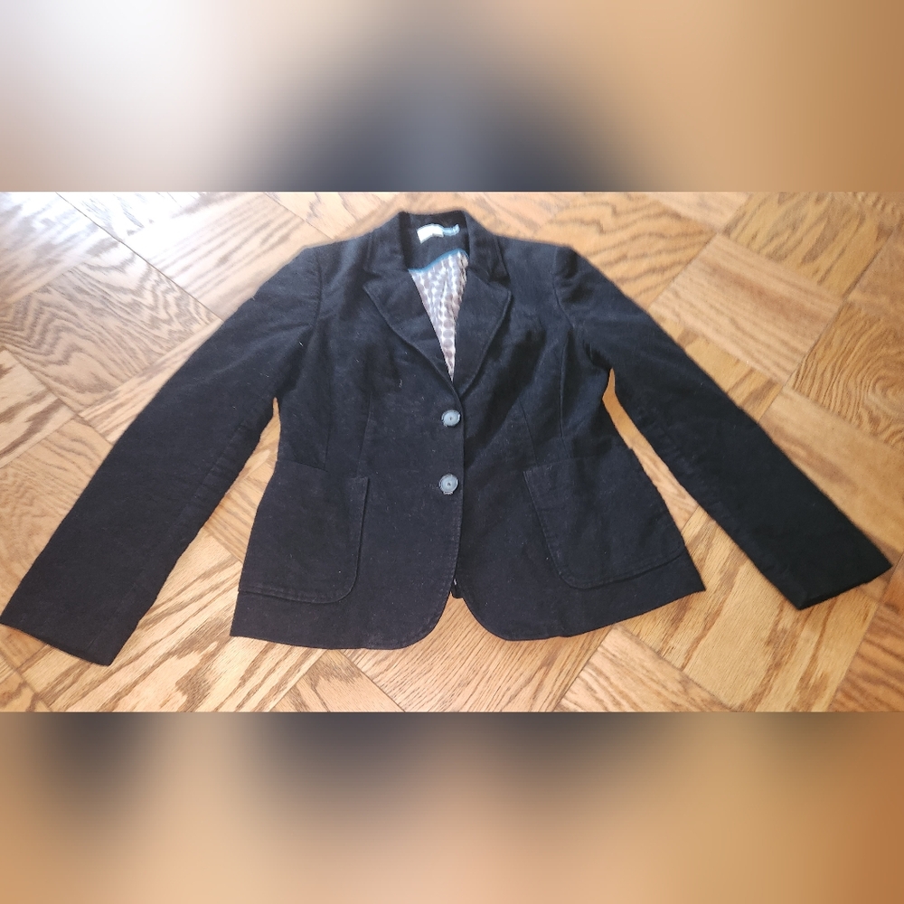 Suede Biden Classic Black Women's Blazer